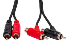 Load image into Gallery viewer, HOSATECH CRA-201PB Stereo Interconnect Dual RCA to Dual Piggyback RCA 1M