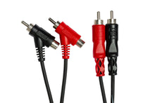 Load image into Gallery viewer, HOSATECH CRA-201PB Stereo Interconnect Dual RCA to Dual Piggyback RCA 1M