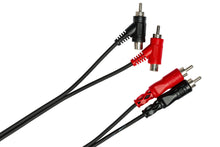 Load image into Gallery viewer, HOSATECH CRA-201PB Stereo Interconnect Dual RCA to Dual Piggyback RCA 1M