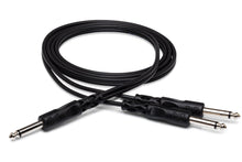 Load image into Gallery viewer, HOSATECH CYP-105 Y Cable 1/4 in TS to Dual 1/4 in TS