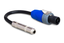 Load image into Gallery viewer, HOSATECH GSK-116 Speaker Adapter 6IN Hosa 1/4 in TS to Neutrik speakON