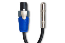 Load image into Gallery viewer, HOSATECH GSK-116 Speaker Adapter 6IN Hosa 1/4 in TS to Neutrik speakON