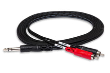 Load image into Gallery viewer, HosaTech TRS-203 Insert Cable 1/4 in TRS to Dual RCA (3m)