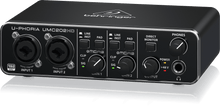 Load image into Gallery viewer, Behringer UMC202HD Audiophile 2x2, 24-Bit/192 kHz USB Audio Interface with Midas Mic Preamplifiers