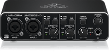 Load image into Gallery viewer, Behringer UMC202HD Audiophile 2x2, 24-Bit/192 kHz USB Audio Interface with Midas Mic Preamplifiers
