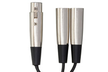 Load image into Gallery viewer, HosaTech YXM-1015 Y Cable XLR3F to Dual XLR3M