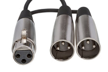 Load image into Gallery viewer, HosaTech YXM-1015 Y Cable XLR3F to Dual XLR3M
