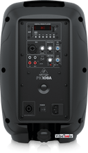 Load image into Gallery viewer, Behringer PK108A Active 240 Watt 8″ PA Speaker System with Built-in Media Player, Bluetooth* Receiver and Integrated Mixer