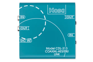 HOSATECH CDL-313 Digital Audio Interface S/PDIF Coax to AES/EBU