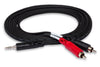 HOSATECH CMR-206 Stereo Breakout 6FT 3.5 mm TRS to Dual RCA