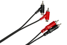 Load image into Gallery viewer, HOSATECH CRA-201PB Stereo Interconnect Dual RCA to Dual Piggyback RCA 1M
