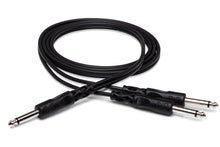 Load image into Gallery viewer, HOSATECH CYP-105 Y Cable 1/4 in TS to Dual 1/4 in TS
