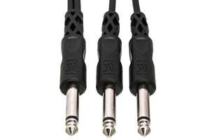 HOSATECH CYP-105 Y Cable 1/4 in TS to Dual 1/4 in TS