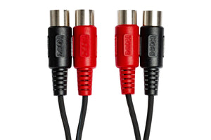 HOSATECH MID-203 Dual MIDI Cable 3M Dual 5-pin DIN to Same