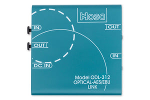 HOSATECH ODL-312 Digital Audio Interface S/PDIF Optical to AES/EBU