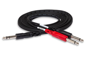 HOSATECH STP-202 Insert Cable 2M 1/4 in TRS to Dual 1/4 in TS