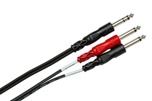HOSATECH STP-203 Insert Cable 3M 1/4 in TRS to Dual 1/4 in TS