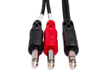 Load image into Gallery viewer, HOSATECH STP-203 Insert Cable 3M 1/4 in TRS to Dual 1/4 in TS

