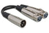 HOSATECH YXF-119 Y Cable Dual XLR3F to XLR3M