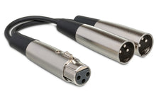 Load image into Gallery viewer, HosaTech YXM-1015 Y Cable XLR3F to Dual XLR3M
