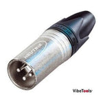 Neutrik NC3MXX - 3 pole male cable connector with Nickel housing and silver contacts.