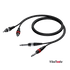 Procab CAB631 2 x RCA/Cinch male – 2 x 6.3 mm Jack male mono (3m)