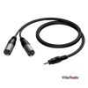 Procab CAB712 3.5 mm Jack male stereo – 2 x XLR male 3m