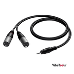 Procab CAB712 3.5 mm Jack male stereo – 2 x XLR male (3m)