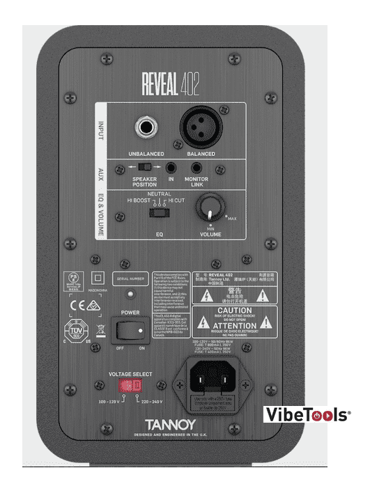 Tuned Reference Monitor Tannoy REVEAL 402 Studio Reference Monitor (Pair) – vibetoolsng